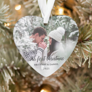 Notre première photo Coeur de Noël