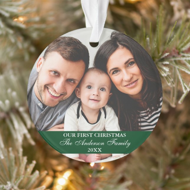 Notre première photo de famille de Noël (Arbre)