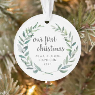 Notre première photo de Noël Verdure rustique nouv