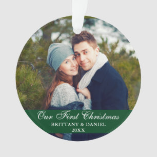 Notre première photo en couple de Noël Vert