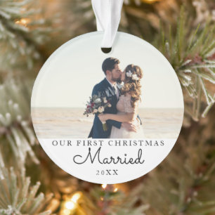Notre première photo personnalisée de Noël Marié