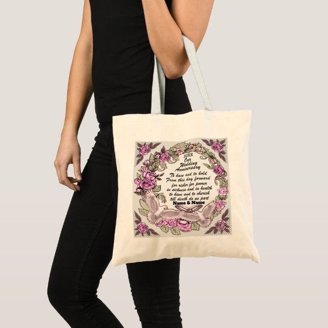 Notre sac fourre-tout d'anniversaire Mariage (Devant (produit))