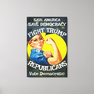 NoTrump Republican Party Birthday Holiday Girls Canvas Print