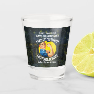 NoTrump Republican Party Birthday Holiday Girls Shot Glass