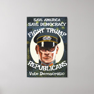 NoTrump Republican Party Grad Retirement Wedding Canvas Print