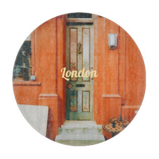 Notting Hill Doorstep, London, UK Bottle Opener Cutting Board