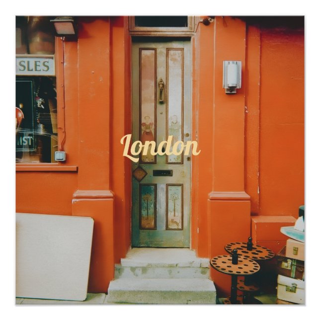 Notting Hill Doorstep, London, UK Bottle Opener Poster (Front)