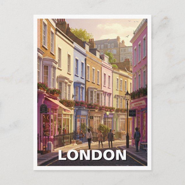 Notting Hill London Postcard (Front)