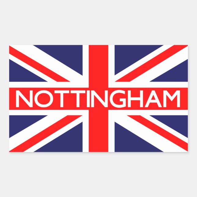 Nottingham : British Flag Sticker (Front)