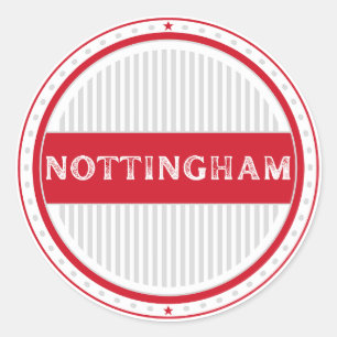 Nottingham City Pride Emblem – English Identity Classic Round Sticker