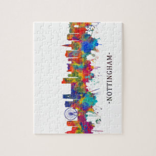 Nottingham England Skyline Jigsaw Puzzle