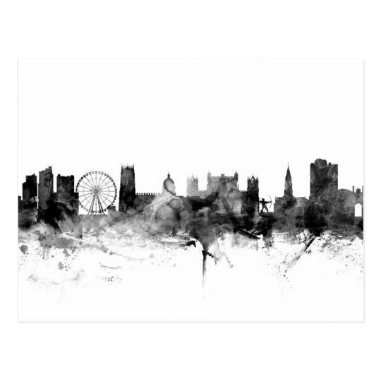 Nottingham England Skyline Postcard