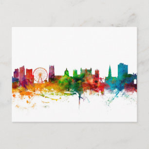 Nottingham England Skyline Postcard