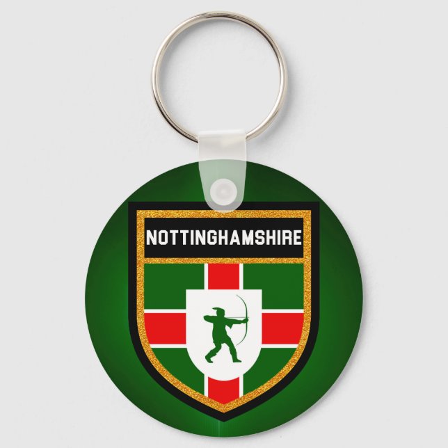 Nottinghamshire Flag Keychain (Front)