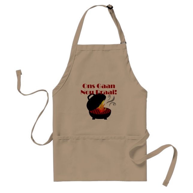 Nou Gaan Ons Braai Apron (Front)