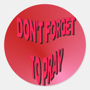 N'oublie pas de prier des stickers