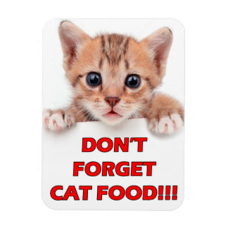 "N'oublie pas la nourriture pour chat !" Magnet Ki