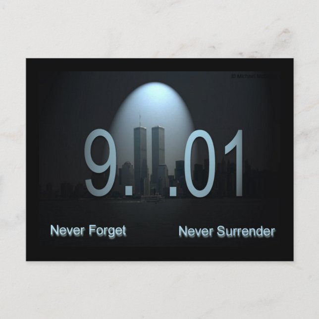 N'oubliez jamais la carte postale 9/11 (Devant)