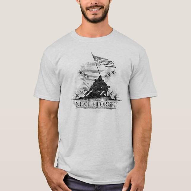 N'oubliez jamais le T-shirt de Jour du Souvenir (Devant)