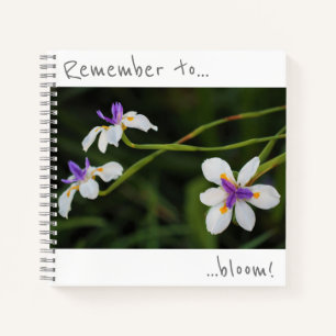 N'oubliez pas de fleurir Cahier de fleurs d'Iris s