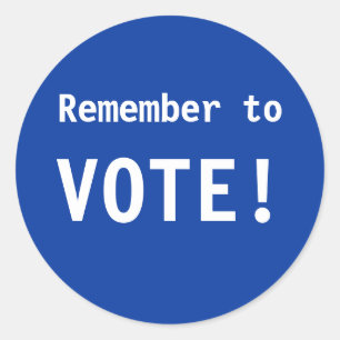 N'oubliez pas de voter ! Autocollants