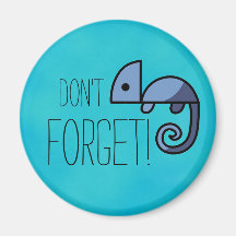 N'oubliez pas le bleu Chameleon rappelle Magnet