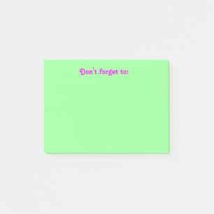 "N'oubliez pas" le post-it
