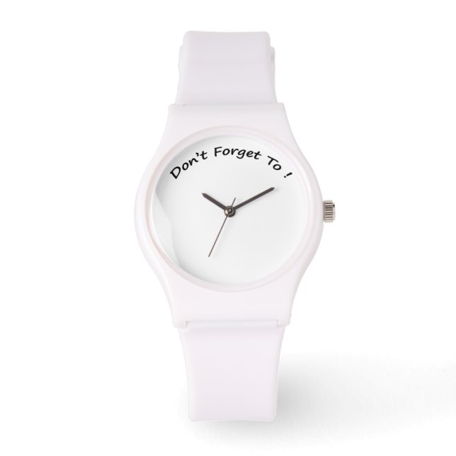 N'oubliez pas les montres pour femmes (Recto)