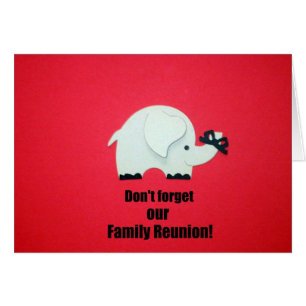 N'oubliez pas notre réunion de famille !