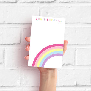 N'oubliez pas.. Post-it Notes Arc-en-ciel Mignonne