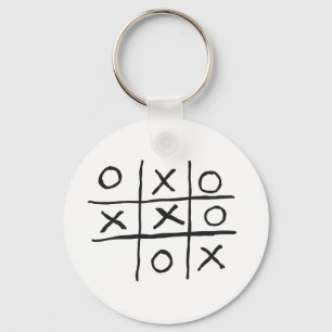 Noughts and Crosses Keychain