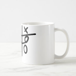noughts and crosses - tic tac toe coffee mug