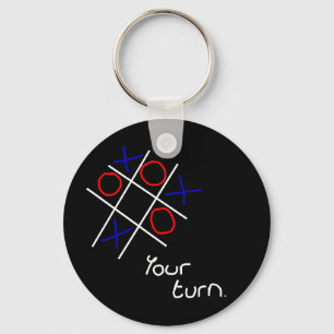 Noughts & Crosses (Tic-tac-toe) Keychain