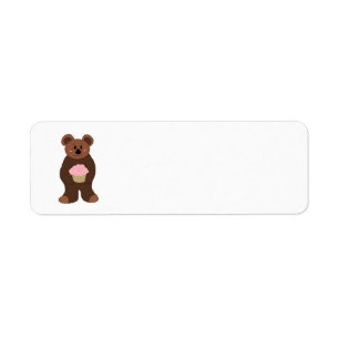 Nounours avec Cupcake Rose