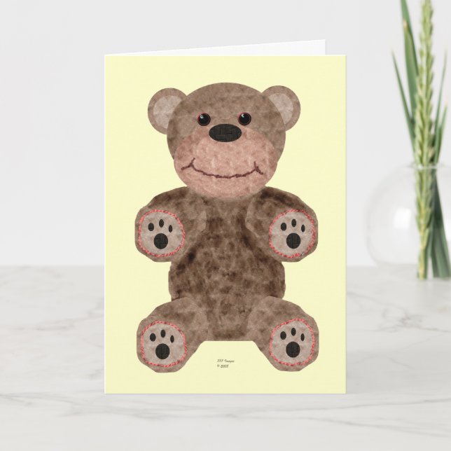 Nounours - carte de voeux (Devant)