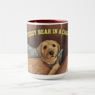 Nounours dans un fauteuil, la tasse