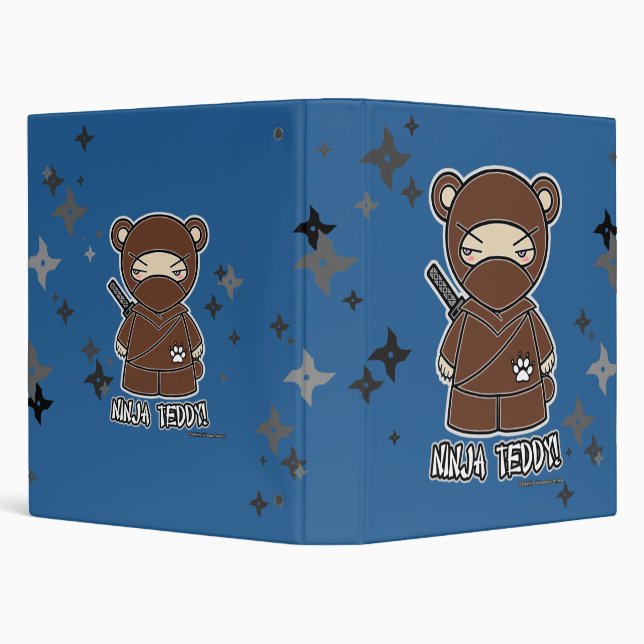Nounours de Ninja ! Avec le classeur de Shurikens (Arrière-plan)