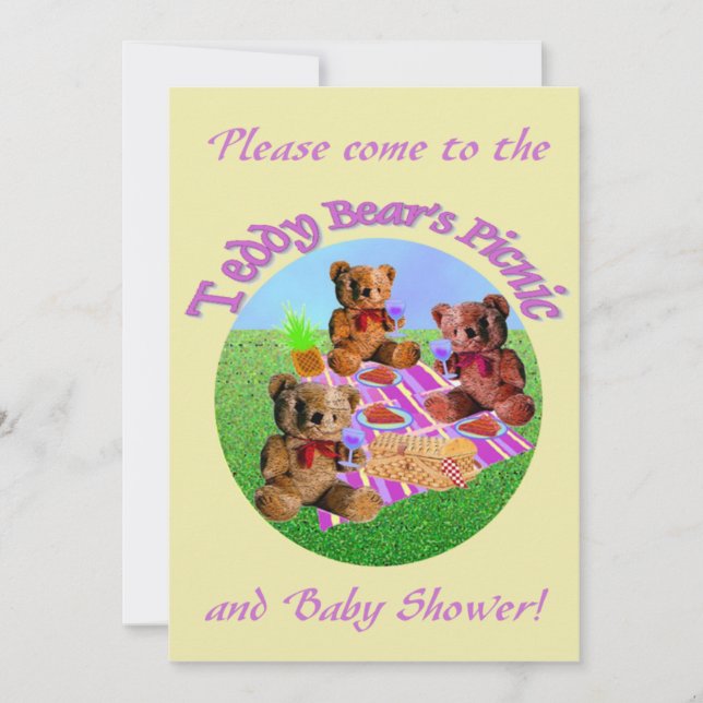 Nounours Invitations (Devant)