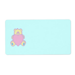 Nounours ours en peluche coeur d'amour