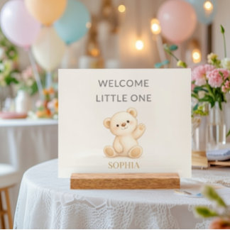 Nounours ourson « Bienvenue petit(e) » Personnalis