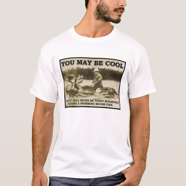 Nounours sur un T-shirt drôle d'orignaux (Devant)
