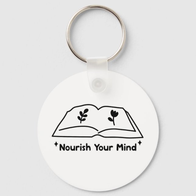 Nourish Your Mind – Self Care Keychain (Front)