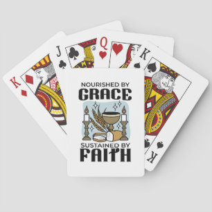 Nourished by Grace, Sustained by Faith Design Playing Cards