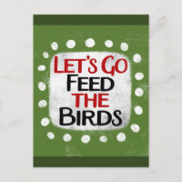 Nourrir La Carte Postale Oiseaux