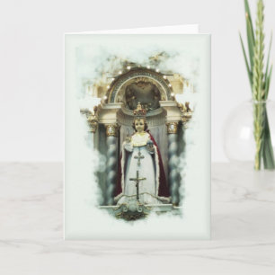Nourrisson de carte de voeux catholique de Prague