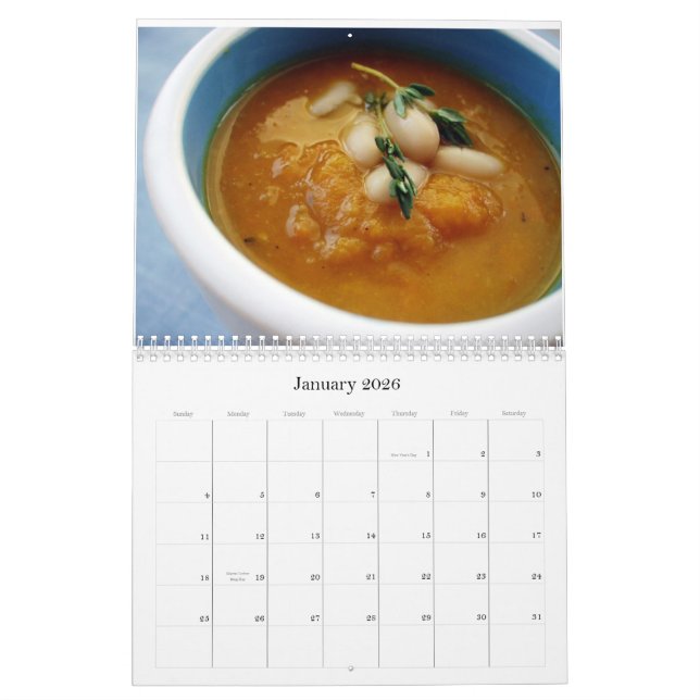 Nourriture + Calendrier de la photographie 2008 (Jan 2026)
