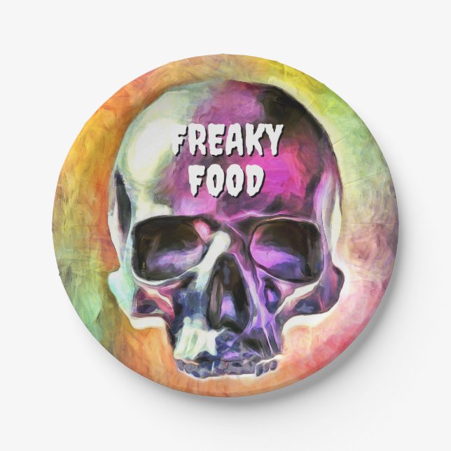 Nourriture Fraîche. Assiettes en Papier. (Devant)