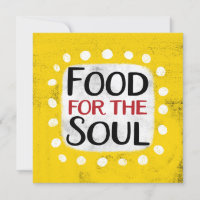Nourriture Pour La Carte Soul Greeting