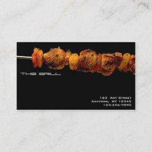 Nourritures grillées - carte de restauration