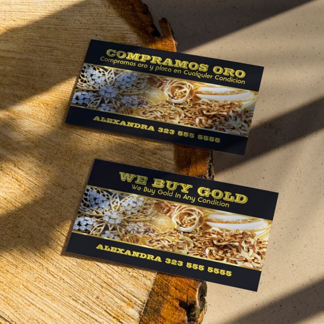 Nous achetons Gold Carte de visite (Créateur téléchargé)